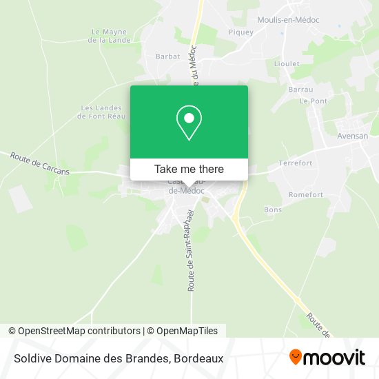 Soldive Domaine des Brandes map