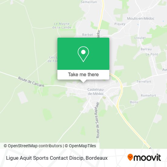 Mapa Ligue Aquit Sports Contact Discip