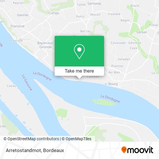 Arretostandmot map