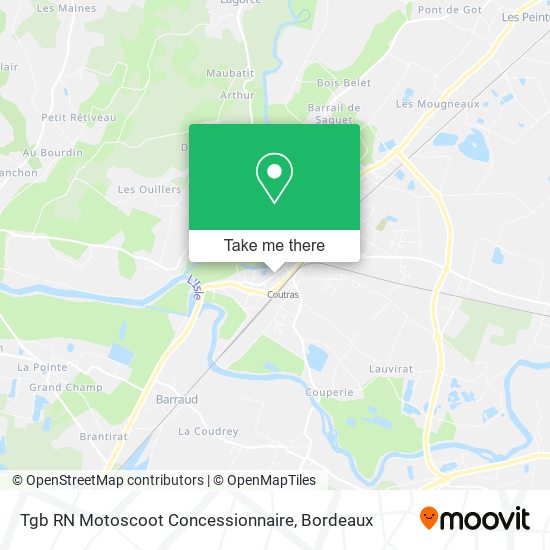 Mapa Tgb RN Motoscoot Concessionnaire