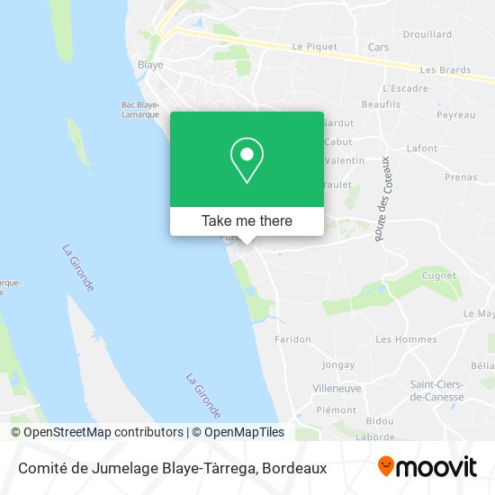 Comité de Jumelage Blaye-Tàrrega map