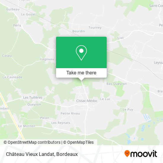 Château Vieux Landat map
