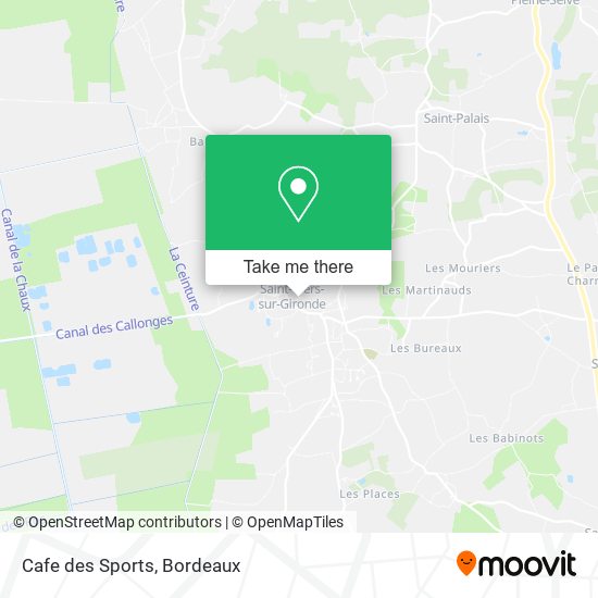 Cafe des Sports map