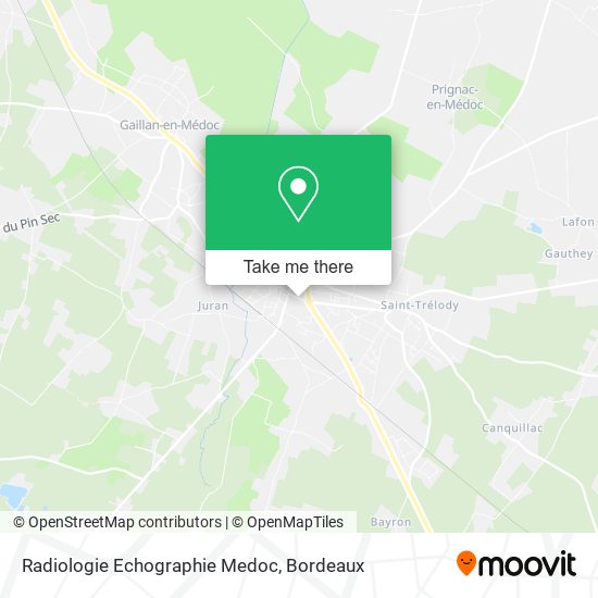 Radiologie Echographie Medoc map