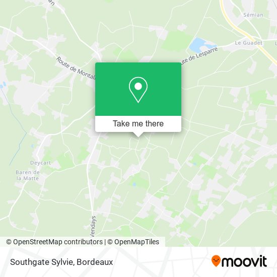 Southgate Sylvie map