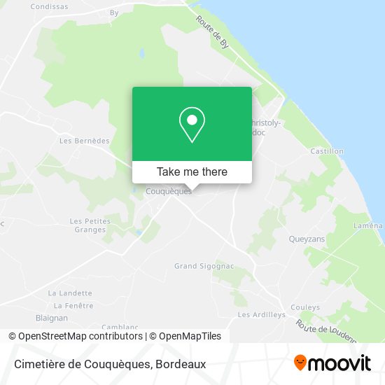 Mapa Cimetière de Couquèques