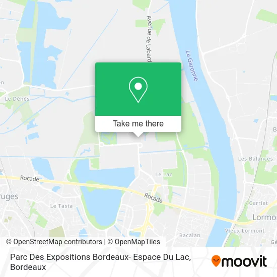 Parc Des Expositions Bordeaux- Espace Du Lac map