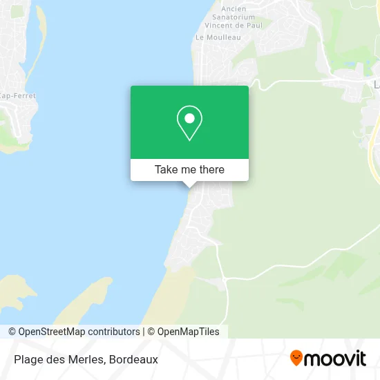 Plage des Merles map