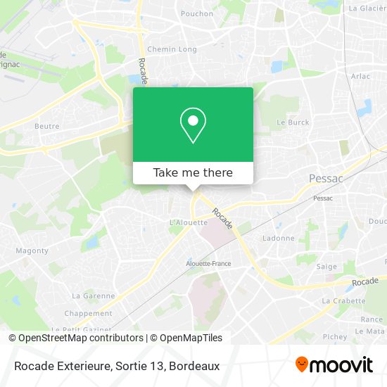 Rocade Exterieure, Sortie 13 map