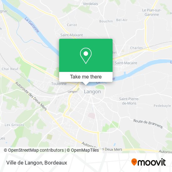 Mapa Ville de Langon