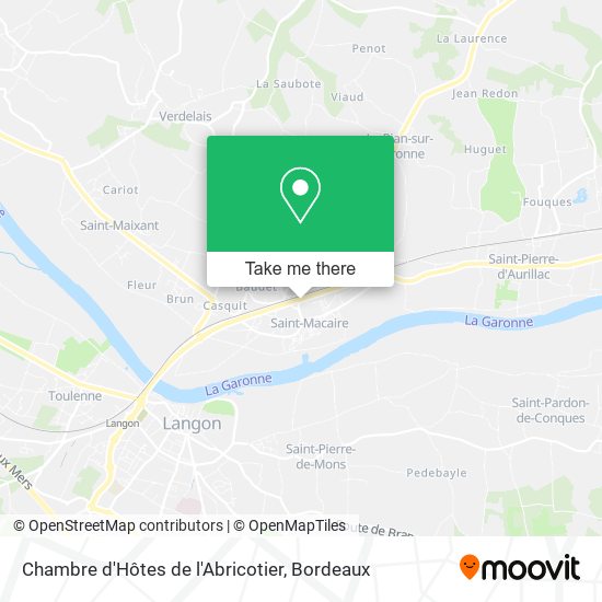 Chambre d'Hôtes de l'Abricotier map