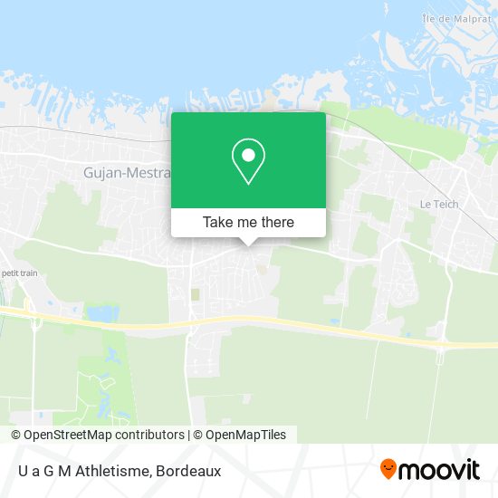 U a G M Athletisme map