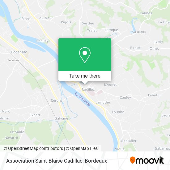 Association Saint-Blaise Cadillac map
