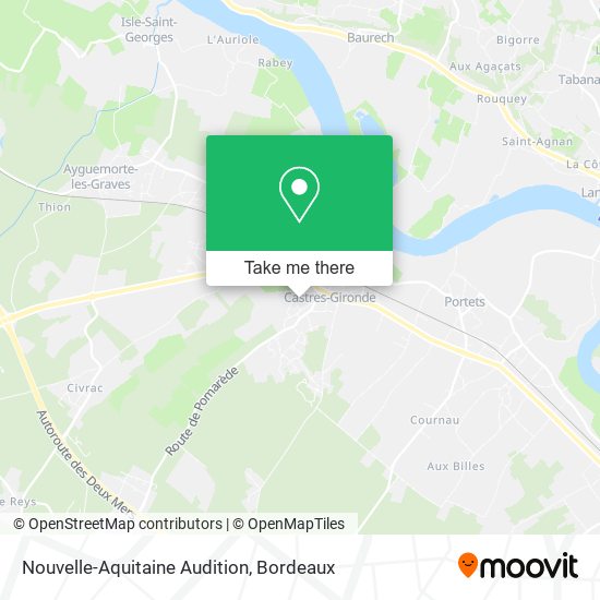 Nouvelle-Aquitaine Audition map