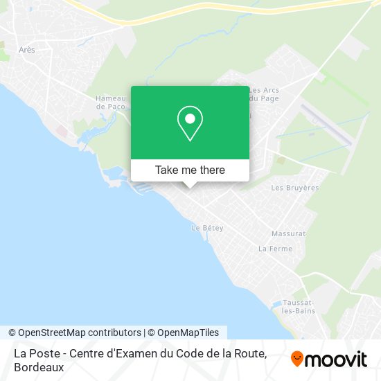 La Poste - Centre d'Examen du Code de la Route map