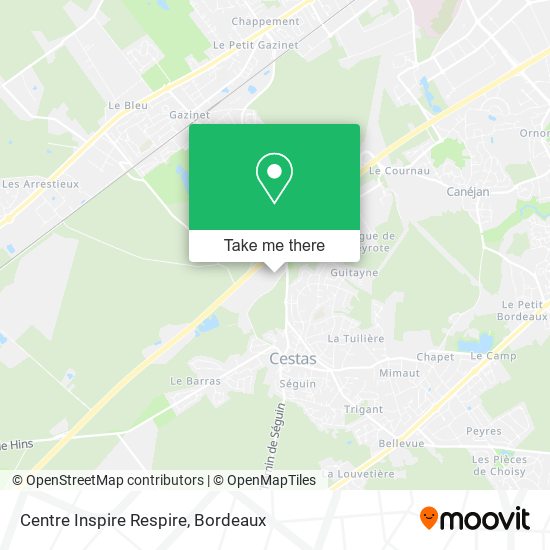 Centre Inspire Respire map