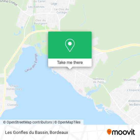 Les Gonfles du Bassin map