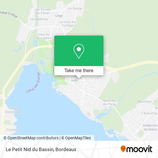 Mapa Le Petit Nid du Bassin