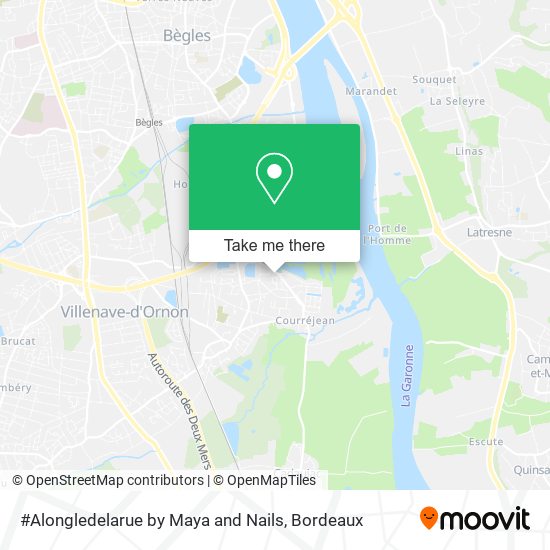#Alongledelarue by Maya and Nails map