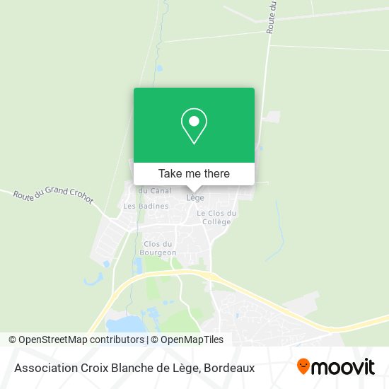 Association Croix Blanche de Lège map