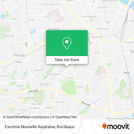Escrime Nouvelle Aquitaine map