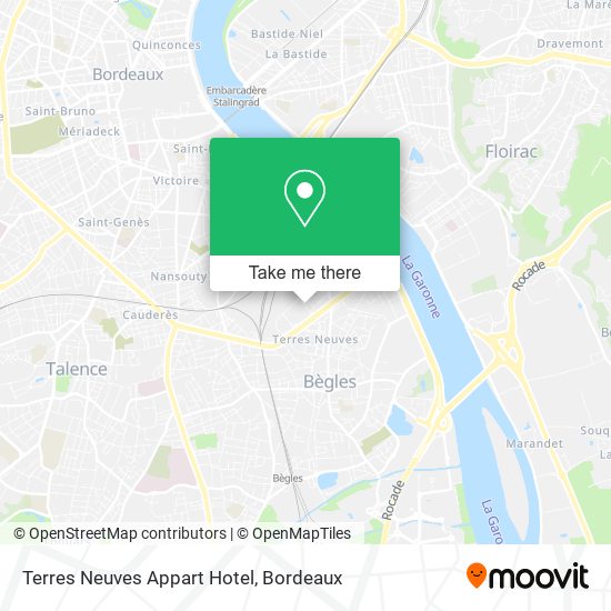 Terres Neuves Appart Hotel map