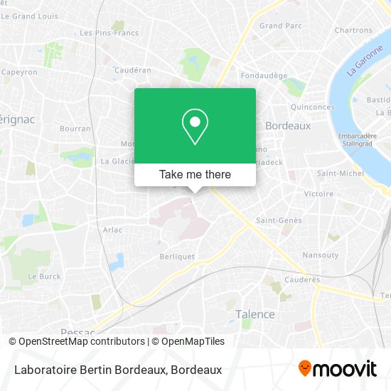 Mapa Laboratoire Bertin Bordeaux