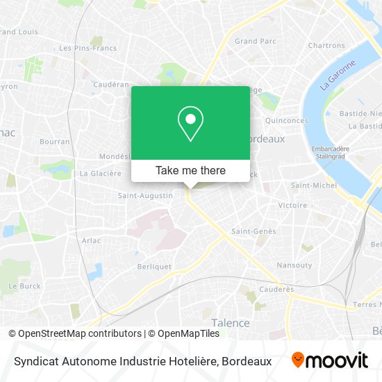 Syndicat Autonome Industrie Hotelière map