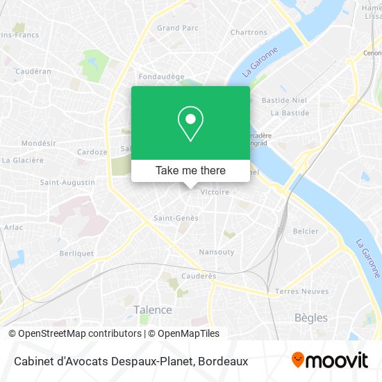 Cabinet d'Avocats Despaux-Planet map