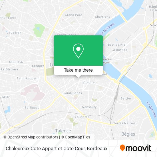 Chaleureux Côté Appart et Côté Cour map