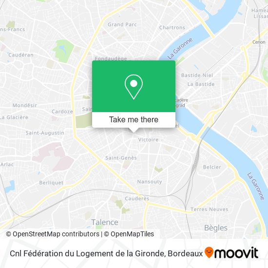 Cnl Fédération du Logement de la Gironde map