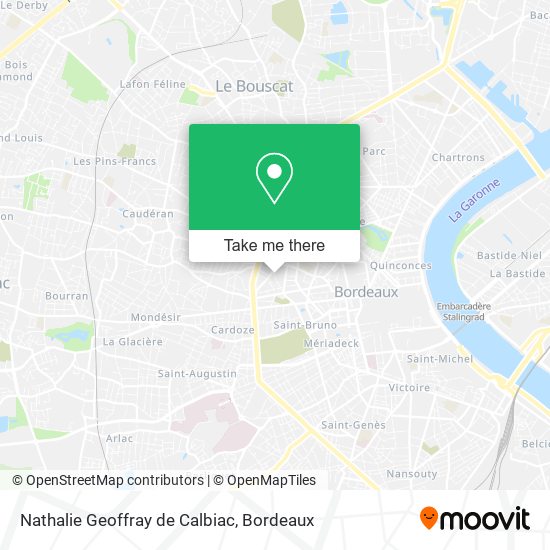 Nathalie Geoffray de Calbiac map
