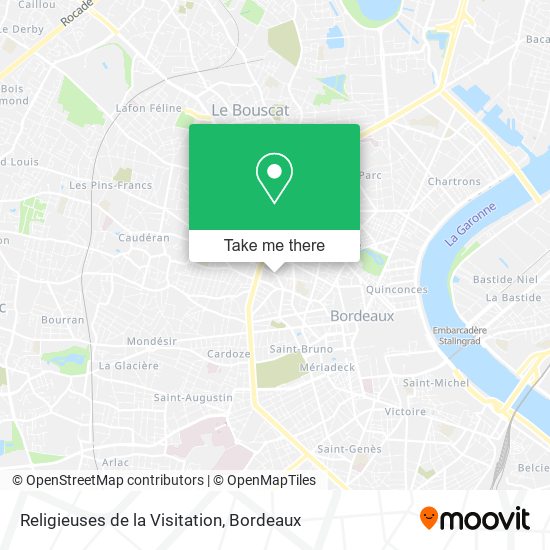 Religieuses de la Visitation map