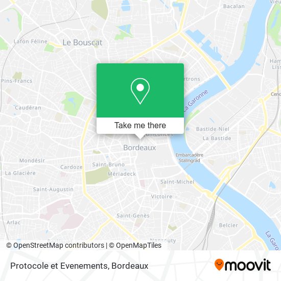 Protocole et Evenements map