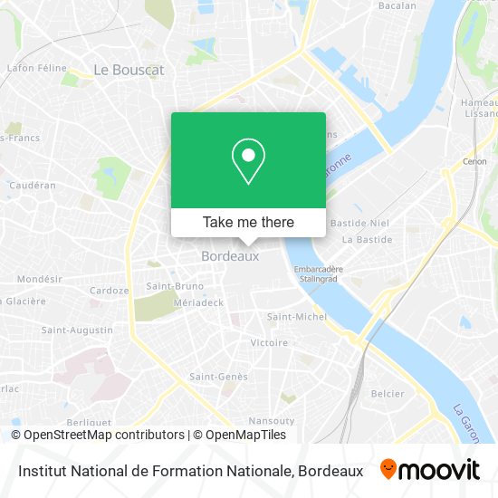 Institut National de Formation Nationale map