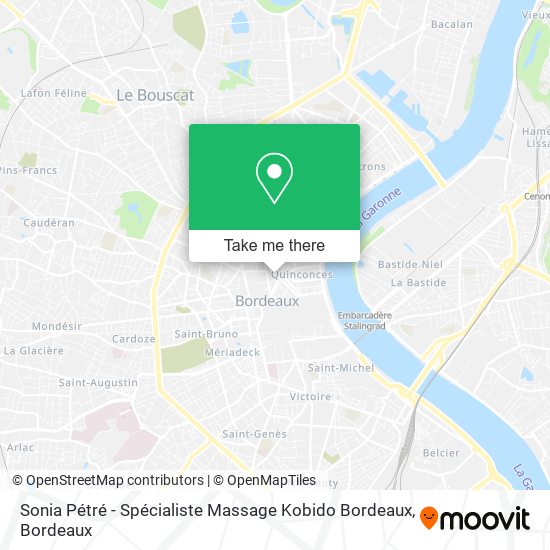 Mapa Sonia Pétré - Spécialiste Massage Kobido Bordeaux