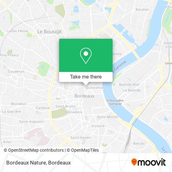 Bordeaux Nature map