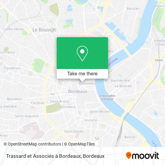 Mapa Trassard et Associés à Bordeaux