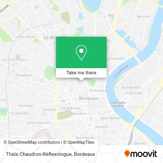 Thaïs Chaudron-Réflexologue map