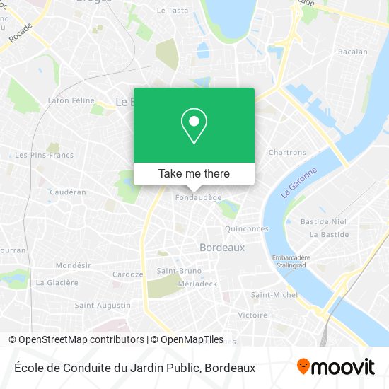 École de Conduite du Jardin Public map