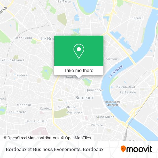 Mapa Bordeaux et Business Evenements