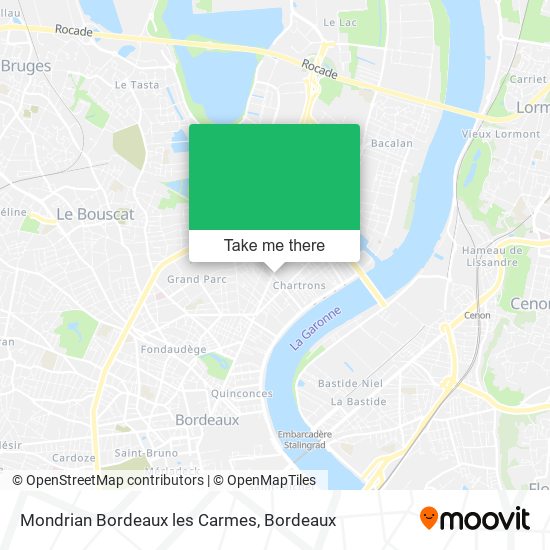 Mondrian Bordeaux les Carmes map