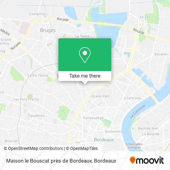 Maison le Bouscat près de Bordeaux map