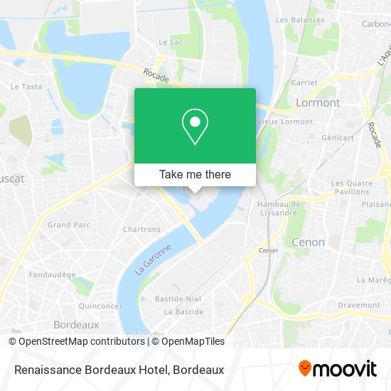 Renaissance Bordeaux Hotel map