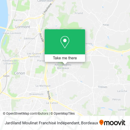 Jardiland Moulinat Franchisé Indépendant map