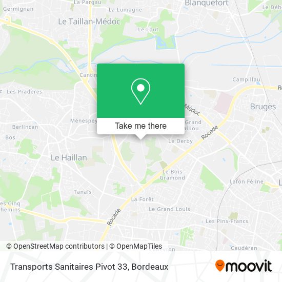 Mapa Transports Sanitaires Pivot 33