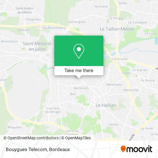 Mapa Bouygues Telecom