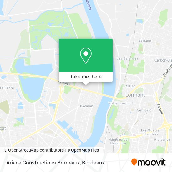 Ariane Constructions Bordeaux map