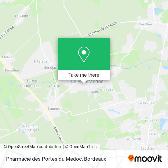 Pharmacie des Portes du Medoc map