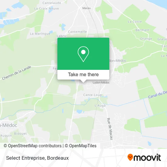 Select Entreprise map